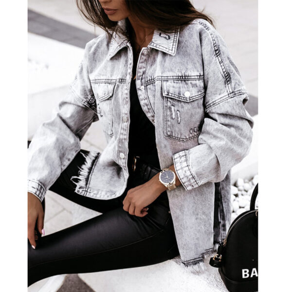 Loose Denim Jacket - Image 4
