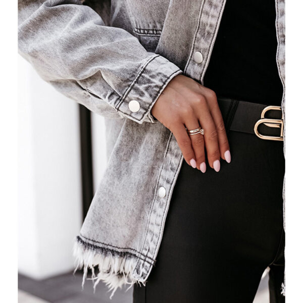 Loose Denim Jacket - Image 3