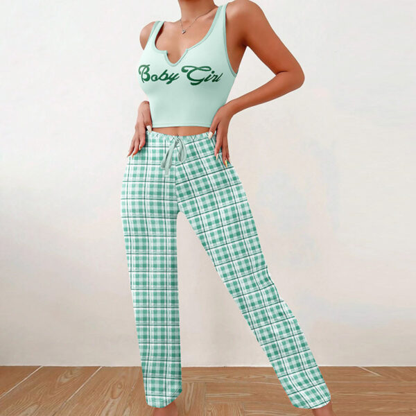 Matching Plaid Trousers & Top - Image 9