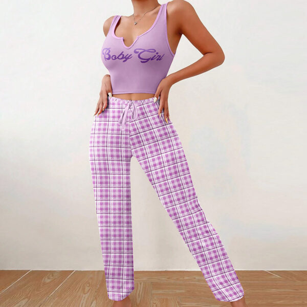 Matching Plaid Trousers & Top - Image 3