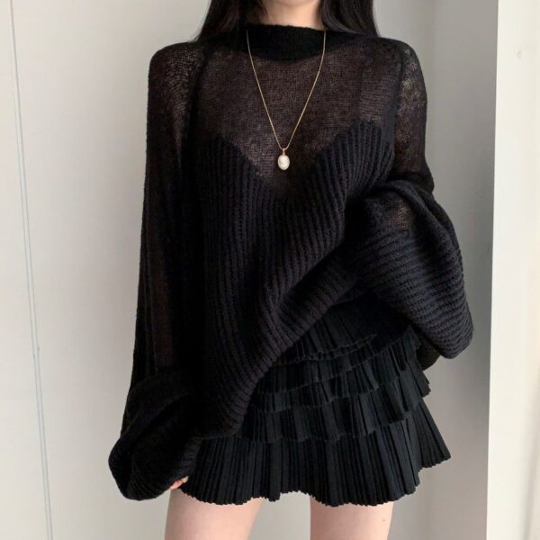 Artistic Sense Sleeve Knit Sweater